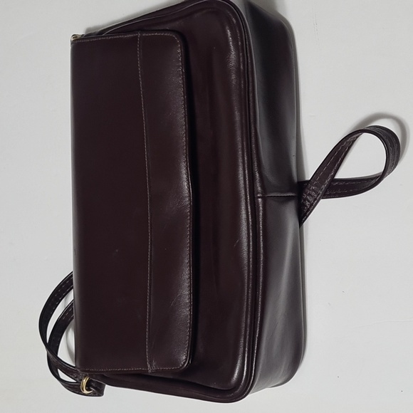 Leco brown leather shoulder bag - Picture 6 of 10